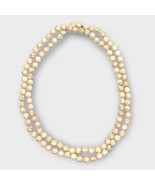 CHICO’S faux howlite cream white long bead necklace - $34.18 CAD