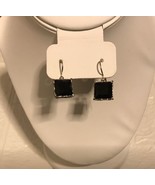 New Noa Zuman Sterling Silver Ornate Square Black Onyx Drop Earrings - $68.31 CAD