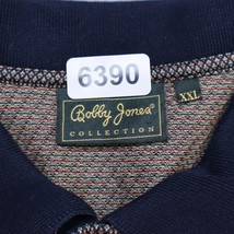 Bobby Jones Collection Polo Shirt Mens Adult XXL Beige Blue Casual Golf ... - £20.08 GBP
