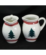 Culinary Collection Italy Pitchers Christmas Tree 80 oz  Lot of 2 Xmas - $32.33
