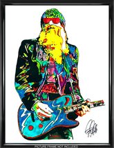 Billy Gibbons ZZ Top Guitar Rock Music Poster Print Wall Art 18x24 - £21.33 GBP