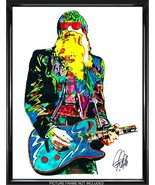 Billy Gibbons ZZ Top Guitar Rock Music Poster Print Wall Art 18x24 - £21.23 GBP