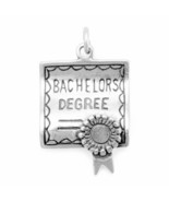 Authentic 925 Sterling Silver Bachelors Degree Women&#39;s Bracelet Charm - $55.42 CAD