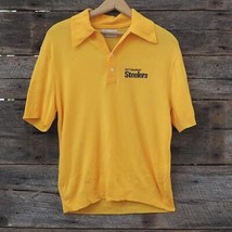 Vtg 1980&#39;s Garan Mens Size M Polo Shirt Pittsburgh Steelers NFL Football - £58.65 GBP