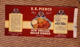 SS PIERCE RED LABEL UNCIRCULATED NEW ENGLAND BOILED DINNER- BOSTON - €7,80 EUR
