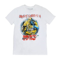 Iron Maiden Men&#39;s 1983 World Piece Tour Distressed Graphic T-Shirt Tee S... - £18.67 GBP