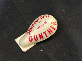Old Vtg Collectible 1960 Litho Tin Noise Clicker Snap Out Of It With Gunther - £39.92 GBP