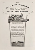 1928 Print Ad Hall-Scott Motor Car Co Reduction-Gear Marine Engines New York,NY - £16.98 GBP