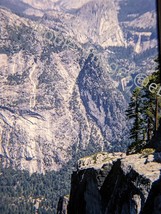 1964 Scenic Cliff View National Park at Yosemite Kodachrome 35mm Slide - £4.29 GBP