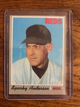 Sparky Anderson 1970 Topps Baseball Card  (0591) - £2.35 GBP