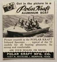 1957 Print Ad Polar Kraft Poplar Kraft Boats Memphis,TN - £6.37 GBP