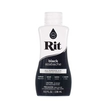 Rit Dye Liquid  Wide Selection Of Colors  8 Oz. (Black) - £11.79 GBP