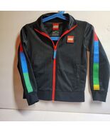 LEGO Kids 3T Track Jacket Black Red Zip Up Logo Blocks Sleeve Stripes 2–... - $40.80 CAD