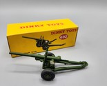 Dinky Toys 692 5.5 Medium Gun Green Meccano England Original Box Vtg - $33.85