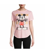 Juniors&#39; Mickey Mouse T-Shirt Blush Color Size M 7-9 - $12.86