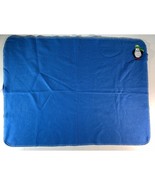 Parents Choice baby Blanket Boy Blue Fleece Penguin 39x29 Soft Crib Embr... - £10.11 GBP