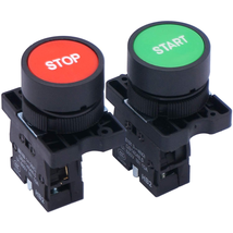 Taiss Momentary Push Button Switch Start/Stop Red Green Sign NO NC AC 66... - $13.74
