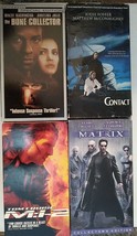 VHS Action MOVIE LOT OF 4 , contact , matrix , m:I -2 , the bone collector - £4.63 GBP