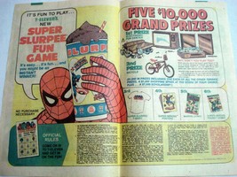 1981 Color Ad Super Slurpee Featuring Spider-Man - £7.07 GBP