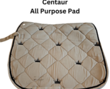 Centaur All Purpose English Saddle Pad White with Crowns Horse Size USED - $12.99