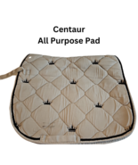 Centaur All Purpose English Saddle Pad White with Crowns Horse Size USED - £10.34 GBP