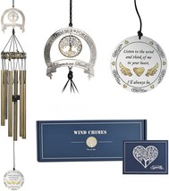 Memorial Wind Chimes with Tree of Life Symbol,Sympathy Wind Chimes - £42.47 GBP