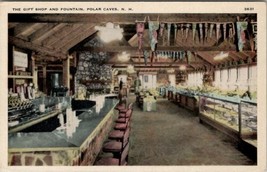 Polar Caves New Hampshire The Gift Shop and Fountains Postcard V20 - £7.03 GBP