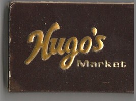 Vtg Strike on Match Box with local ad &amp; sticks ~ Hugo&#39;s Market ~ Rickey&#39;... - $112.90 MXN