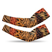 Mondxflaur Tiger Camo Cooling Arm Sleeves Cover UV Sun Protection for Me... - £11.98 GBP