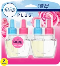Febreze Odor-Fighting Fade Defy PLUG Air Freshener Refill, Downy April Fresh, (2 - £19.97 GBP