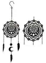 Phases Of The Moon Zodiac Solar Astrology Dreamcatcher Wall Hanging Deco... - $23.99