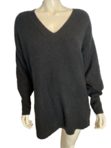 Halogen Women's V-Neck Tunic Sweater Black Small - $14.24