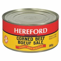 2 X Cans of Hereford Corned Beef Chunky, 340g Each-From Canada- Free Shipping - £21.19 GBP