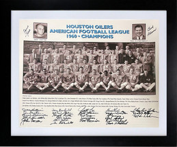 1960 Houston Oilers AFL Champions 16x20 Team Photo -27 Sigs Custom Framing (RARE - £514.00 GBP