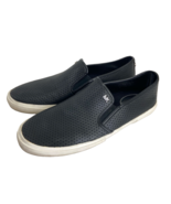 MK Logo Boerum Michael Kors Slip On Sneaker Double Gore Blue Leather Sho... - $28.50