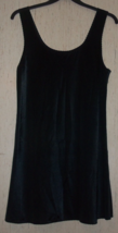 EXCELLENT WOMENS DELICATES PULL OVER KNEE LENGTH BLACK FULL SLIP  SIZE XL - £18.64 GBP