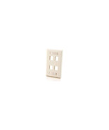 C2G 03413 4-PORT KEYSTONE WALLPLATE WHT - $34.31 CAD