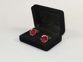 Men J.Valintin Cufflinks by Vitorofolo for French Cuff Shirt V35-27 Red Gold image 2