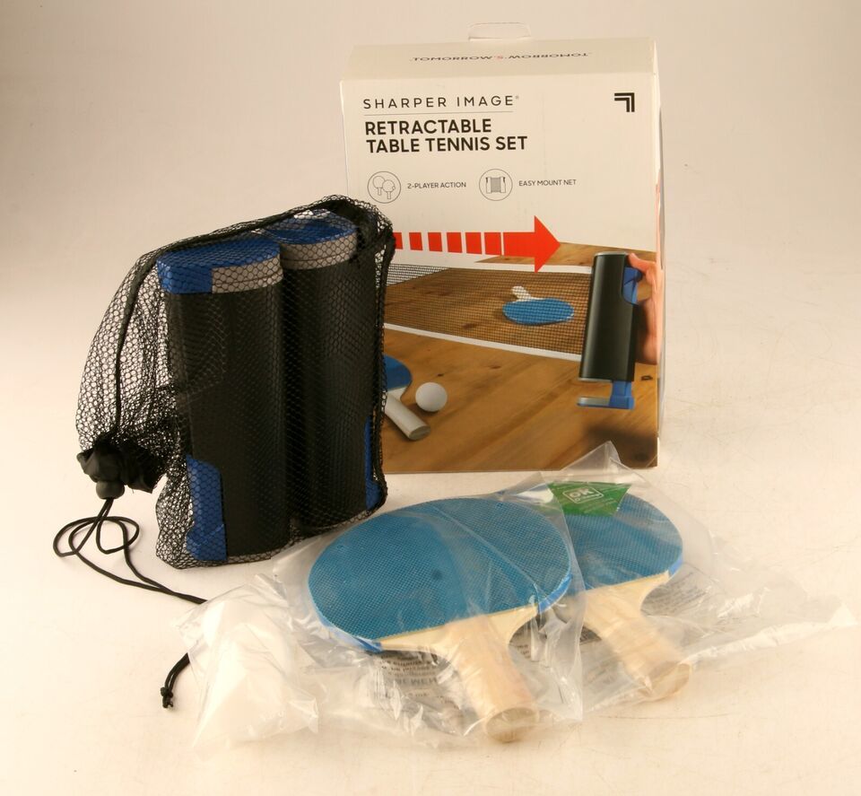 *Sharper Image Retractable Table Tennis Set - $4.85