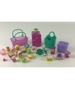 Shopkins Shopping Baskets Mini Figures Gift Food Miniature Fridge 2013 M... - $23.71
