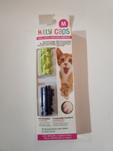 Kitty Caps 40ct Med Spring Green With Glitter &amp; Ultra Violet For Cats 9-... - £6.19 GBP