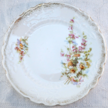 4 Small Porcelain Plates with Spray of Flowers Made in Germany S Crown mark - £21.62 GBP