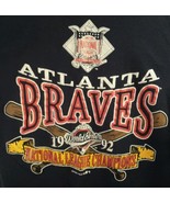Vintage Atlanta Braves 1992  World Series National League Champions T Sh... - $46.85
