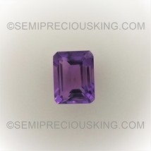 Natural Amethyst African Octagon Step Cut 9X7mm Heather Purple Color VS Clarity  - £36.33 GBP