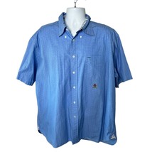 Tommy Hilfiger Light Blue Short Sleeve XL Paisley Button Down - $21.82 CAD