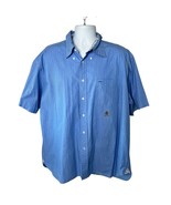 Tommy Hilfiger Light Blue Short Sleeve XL Paisley Button Down - $21.77 CAD