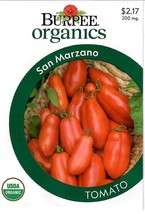 Best Tomato San Marzano Organic Vegetable Seeds Burpee  - $11.64 CAD