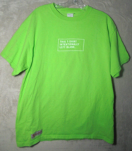Lottery Men&#39;s Large &quot;This Shirt is Left Intentionally Blank&quot; Green Tshir... - £7.56 GBP