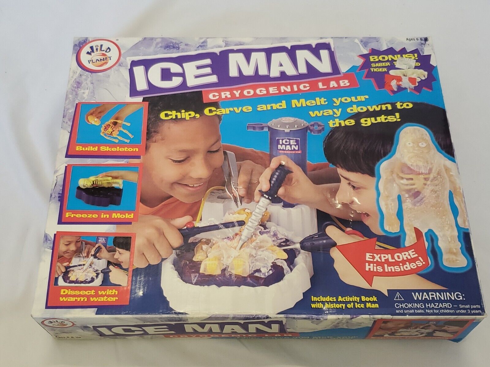 VINTAGE 1999 Wild Planet Ice Man Cryogenic Lab Board Game - $44.54
