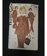 Butterick Pattern 2442 Women&#39;s Maternity Pants Skirt Size 10 Bust 31 196... - $236.89 MXN